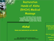 Tablet Screenshot of handsofaloha.com